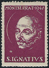 Saint Ignatius Loyola on a Spanish cinderella