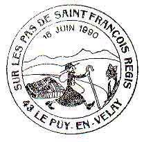 French cancel for Saint John Francis Regis, SJ