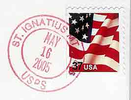 Postmark for St. Ignatius, Montana