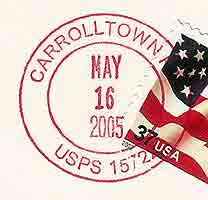 Postmark for Carrolltown, Pennsylvania