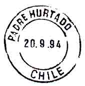 Postmark for Padre Hurtado, Chile