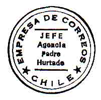 Postmark for Padre Hurtado, Chile