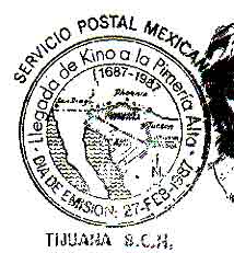 Father Eusebio Francisco Kino, SJ on a Mexico cancel