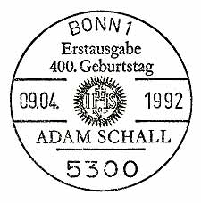 Father Johann Adam Schall von Bell, SJ on a German cancel