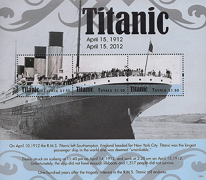 Titanic on Tuvalu Scott 1196