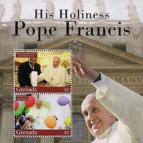 Pope Francis on Grenada Scott 3965