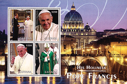 Pope Francis on Guyana Scott 4293