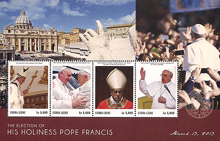 Pope Francis on Sierra Leone Scott 3169