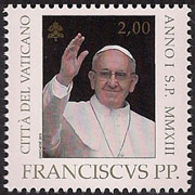 Pope Francis on Vatican Scott 1525