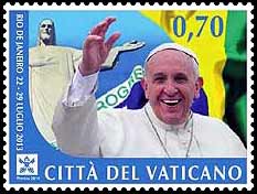 Pope Francis on Vatican Scott 1579