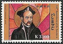 Saint Ignatius Loyola on Zambia Scott 1066