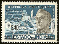 Father Manuel da Nóbrega, SJ on Portuguese India Scott 593