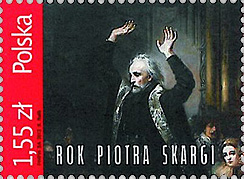 Father Piotr Skarga Paweski, SJ on Poland Scott 4055