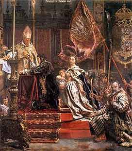 Painting of John Casimir's dedication of Poland in 1656 to the protection of the Blessed Virgin