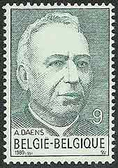 Father Adolf Daens on Belgium Scott 1331