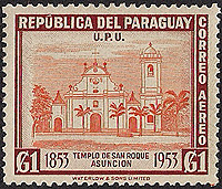 Church of St. Roque on Paraguay Scott C211