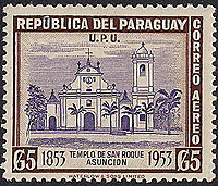 Church of St. Roque on Paraguay Scott C212