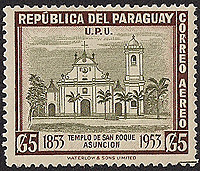 Church of St. Roque on Paraguay Scott C213