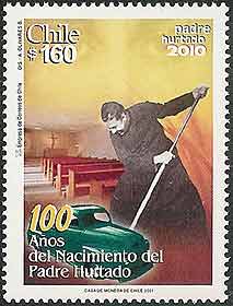 Saint Alberto Hurtado, SJ on Chile Scott 1354