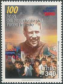 Saint Alberto Hurtado, SJ on Chile Scott 1355