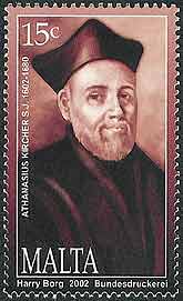 Father Athanasius Kircher, SJ on Malta Scott 1094