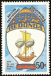 Father  Lana-Terzi's flying boat on a Redonda stamp