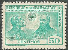 Saint Roque Gonzalez de Santa Cruz, SJ on Paraguay Scott 521