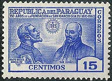 Saint Roque Gonzalez de Santa Cruz, SJ on Paraguay Scott 935