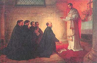 Baumeister's painting of teh First Companions at Montmatre