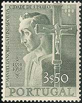 Father Manuel da Nóbrega, SJ on Portugal Scott 802